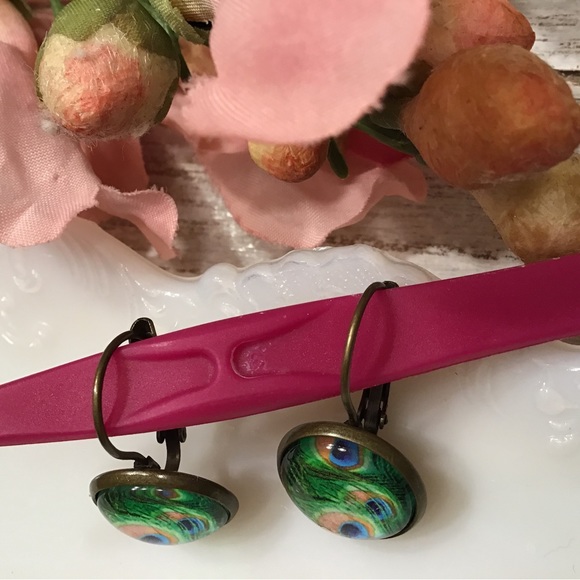 Peacock Earrings - Picture 6 of 7
